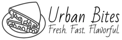 Site logo consisting of a slice of sandwitch, brand name and tagline.